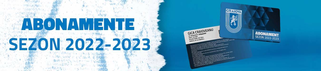 Abonament 2022-2023 Universitatea Craiova