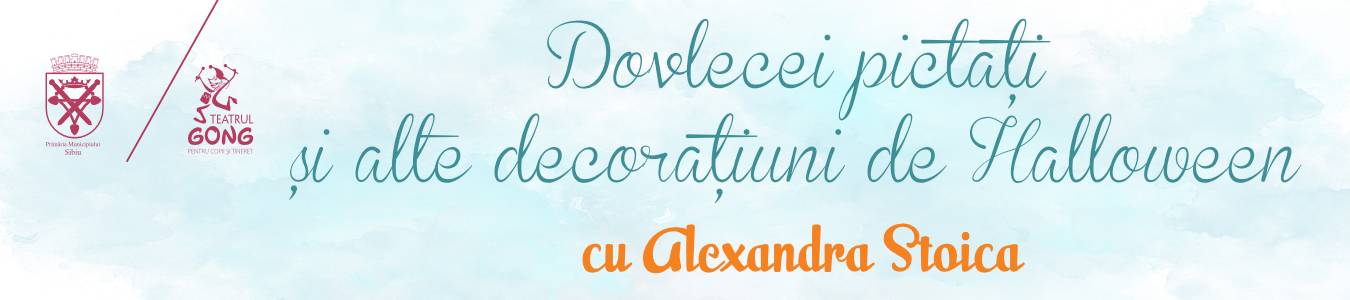 Atelier pentru miniArtisti –  Dovleci pictati si alte decoratiuni de Halloween