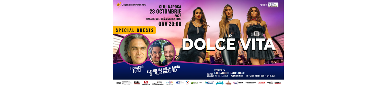 LE DOLCE VITA - Riccardo Fogli si Elisabetta della Santa&Fabio Ciardella