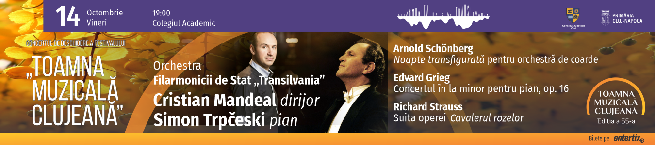 Concertul de deschidere a Festivalului „Toamna Muzicala Clujeana”