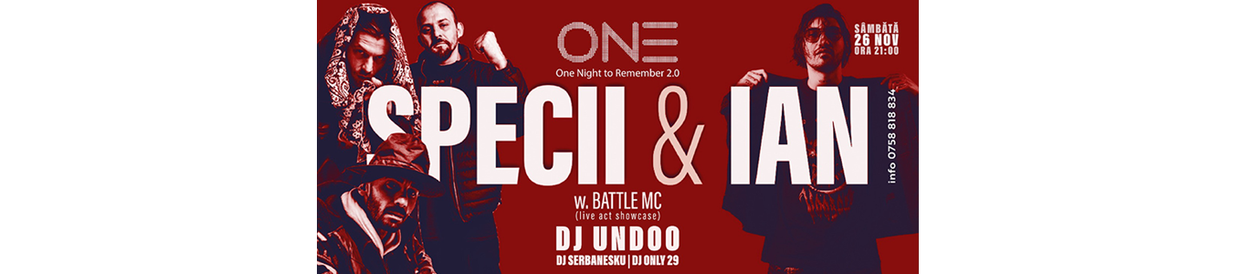 SPECII & IAN | One Night to Remember 2.0 - O data pe Luna party