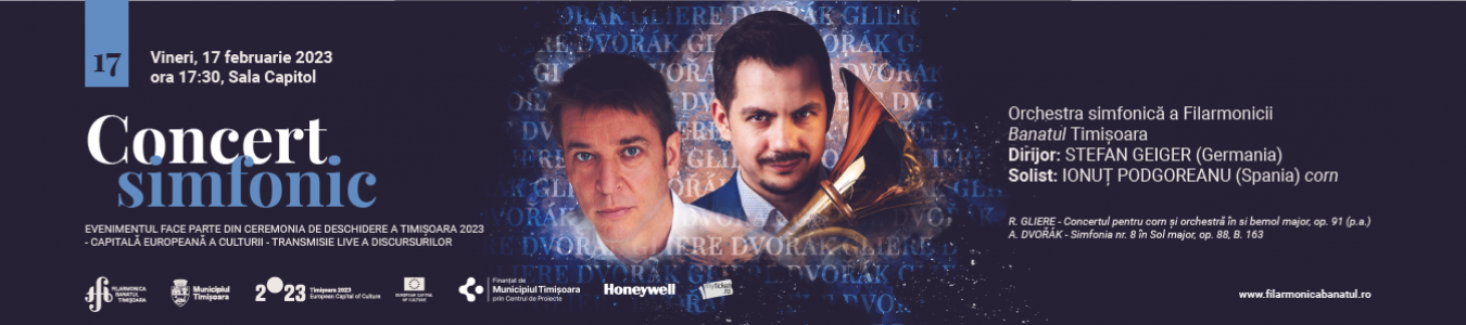 Concert simfonic | Dirijor: STEFAN GEIGER (Germania), solist: IONUT PODGOREANU (Spania) - corn