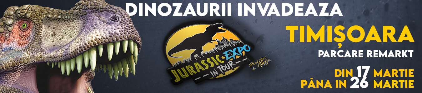 Dinozaurii invadeaza - prima expozitie itineranta de dinozauri  in Timisoara