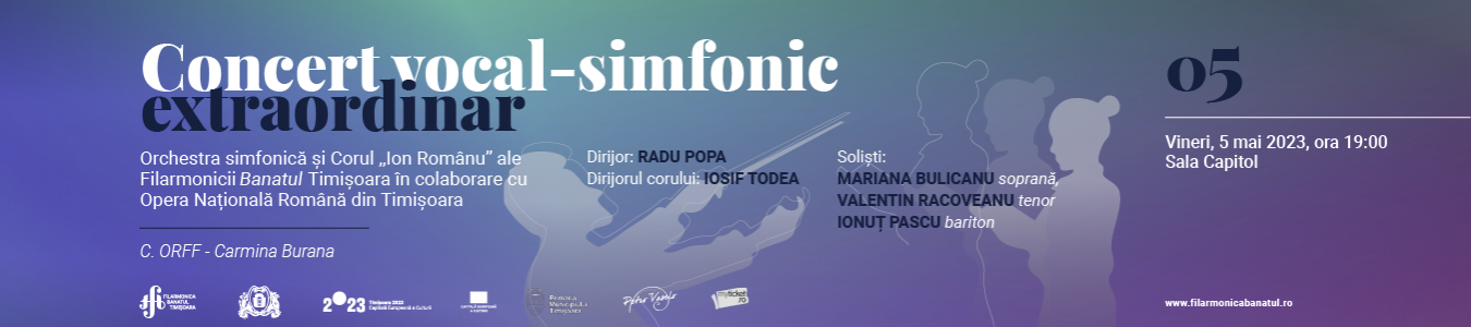 Concert vocal-simfonic extraordinar | Deschiderea Festivalului International Timisoara Muzicala