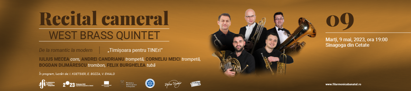 Recital cameral De la romantic la modern | WEST BRASS QUINTET