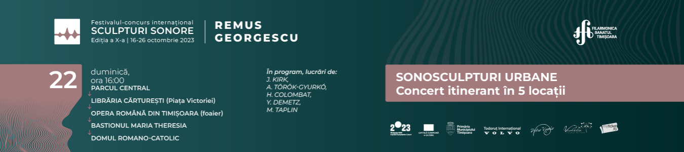 RECITAL SONOSCULPTURI URBANE | Concert itinerant in 5 locatii