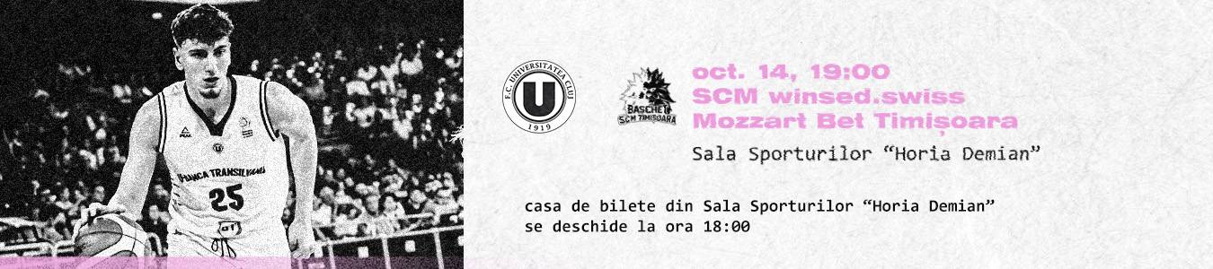U-BT Cluj-Napoca vs. SCM winsed.swiss Mozzart Bet Timisoara