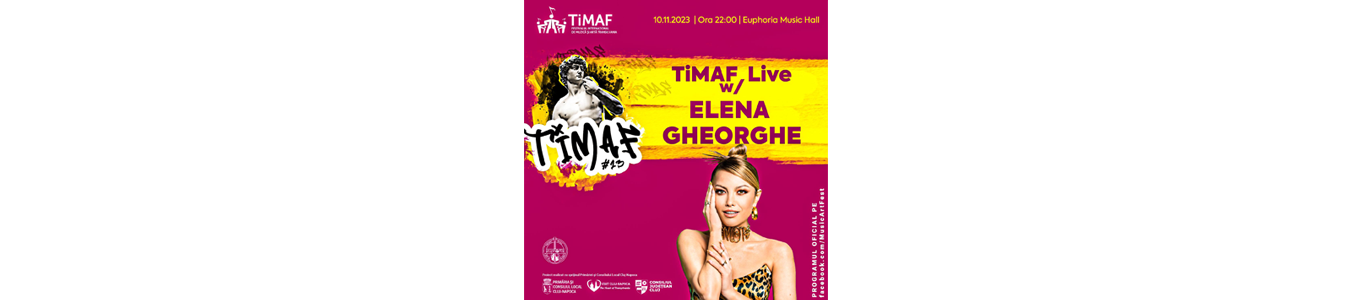 TiMAF live w/ Elena Gheorghe