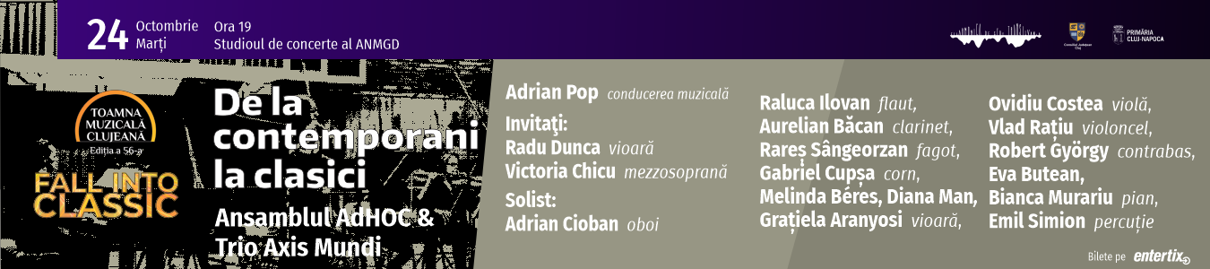 De la contemporani la clasici – Ansamblul AdHOC & Trio Axis Mundi
