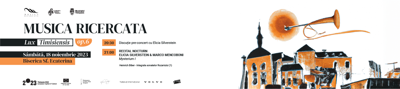 RECITAL NOCTURN Mysterium I | Solisti: ELICIA SILVERSTEIN – vioara, MARCO MENCOBONI – orga