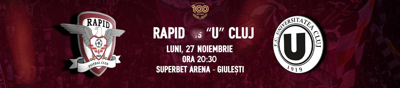 FC RAPID 1923 -  UNIVERSITATEA CLUJ 