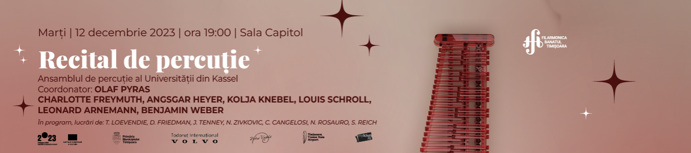 Recital al Ansamblului de Percutie al Universitatii din Kassel | Coordonator: OLAF PYRAS