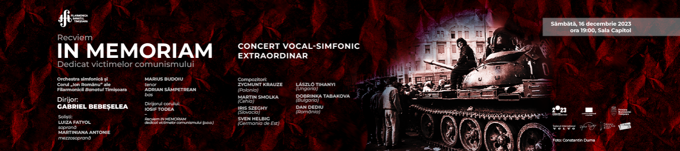 Concert vocal simfonic extraordinar RECVIEM IN MEMORIAM DEDICAT VICTIMELOR COMUNISMULUI