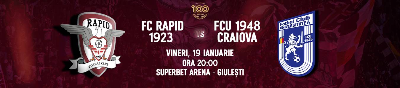 FC RAPID 1923 -  FCU CRAIOVA 1948