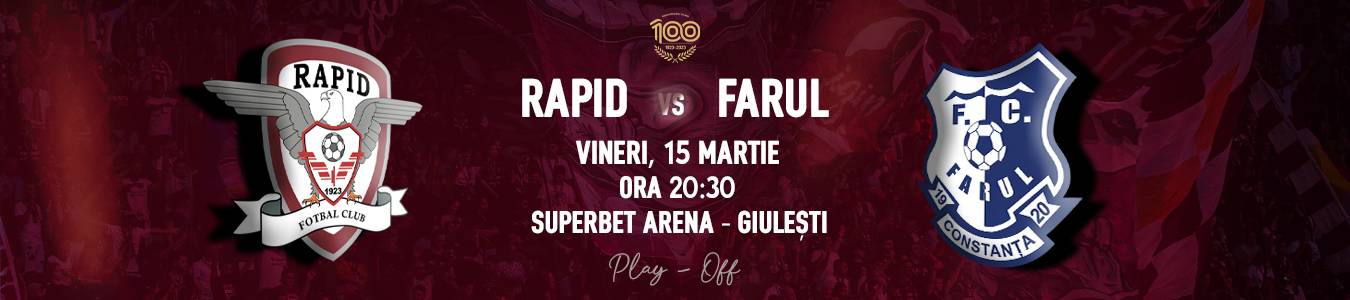 FC RAPID 1923 -  FC FARUL Constanta
