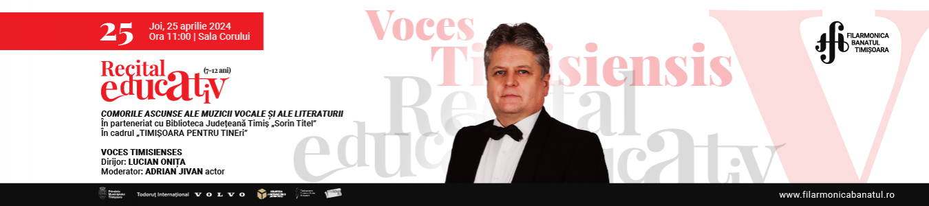 Recital educativ “Comorile ascunse ale muzicii vocale” | Dirijor: LUCIAN ONITA
