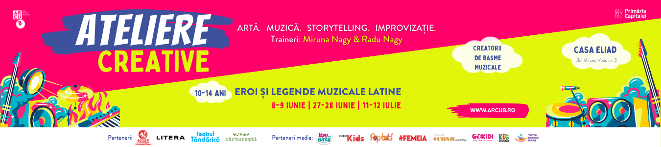ATELIER CREATIV PENTRU COPII - „Eroi si legende muzicale latine”, 10 - 14 ani 