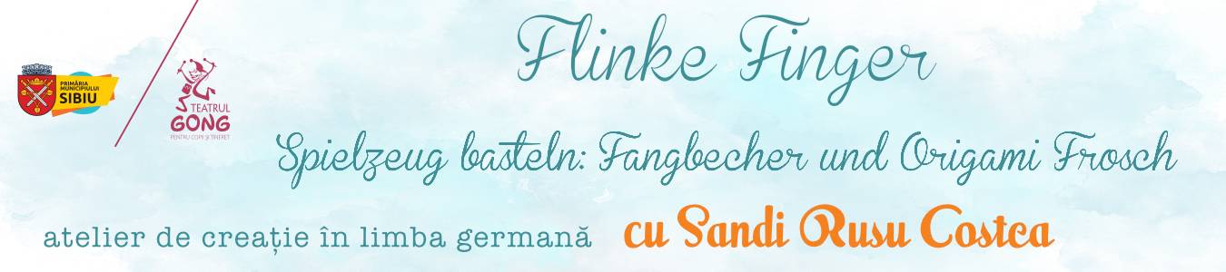 Kreativ Workshop „Flinke Finger” – Spielzeug basteln: Fangbecher und Origami Frosch – Atelier de creatie „Flinke finger”