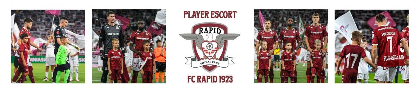PLAYER ESCORT - FC Rapid 1923 vs UNIREA SLOBOZIA