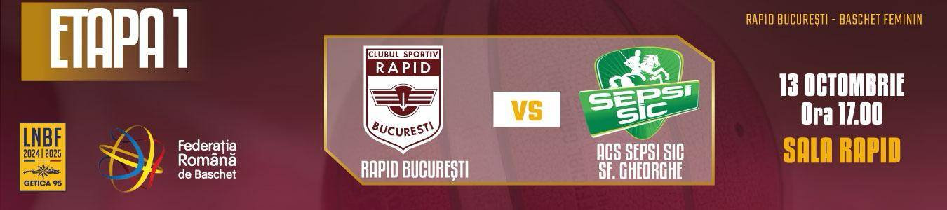 BASCHET CS Rapid Bucuresti - ACS Sepsi SIC SF.Gheorghe
