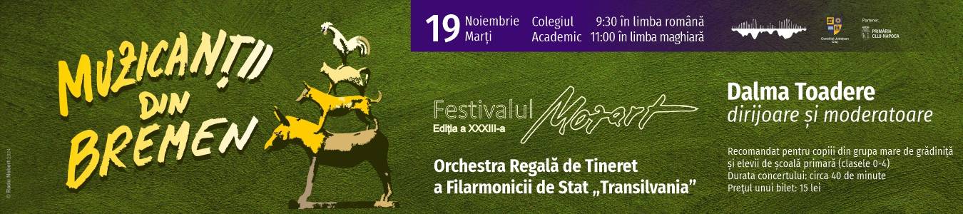 Concert pentru copii – Muzicantii din Bremen – concert in limba romana