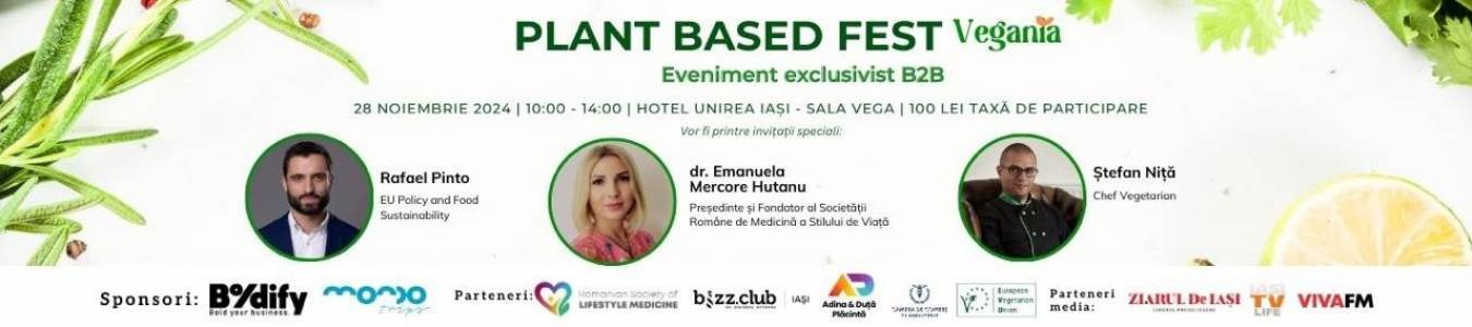 Plant Based Fest Iasi - Program exclusiv B2B