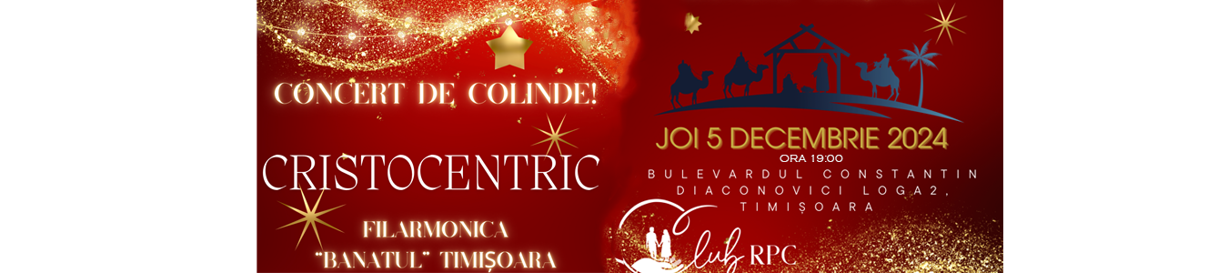 Concert de colinde cu Cristocentric - Sarbatoarea Craciunului!