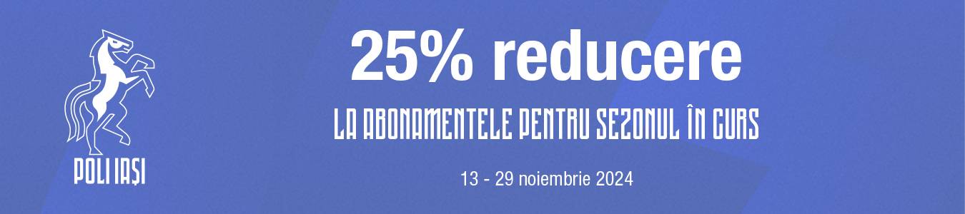 Abonament CSM Poli Iasi - Sezon 2024/2025