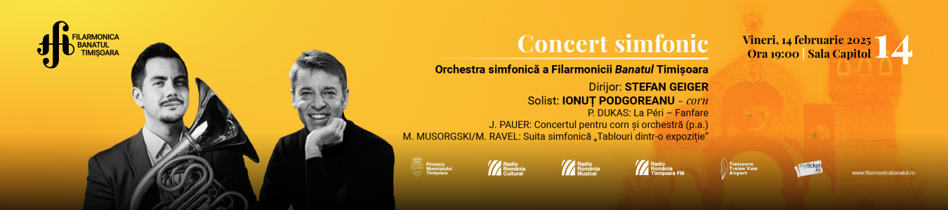 Concert simfonic | Dirijor: STEFAN GEIGER, solist: IONUT PODGOREANU – corn