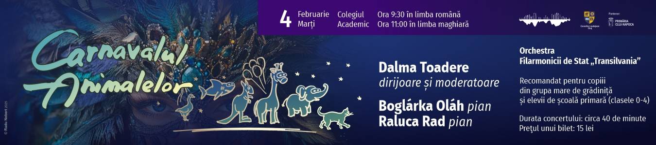 Concert pentru copii – Carnavalul animalelor (limba maghiara)