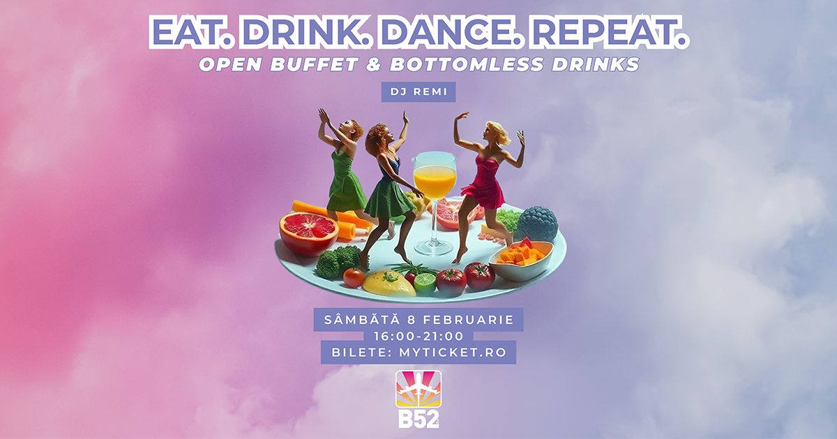 Eat. Drink. Dance. Repeat. cu DJ Remi (Late Brunch & Party)