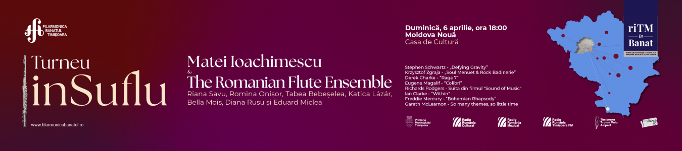 riTM in Banat – Turneu inSuflu | Matei Ioachimescu & The Romanian Flute Ensemble
