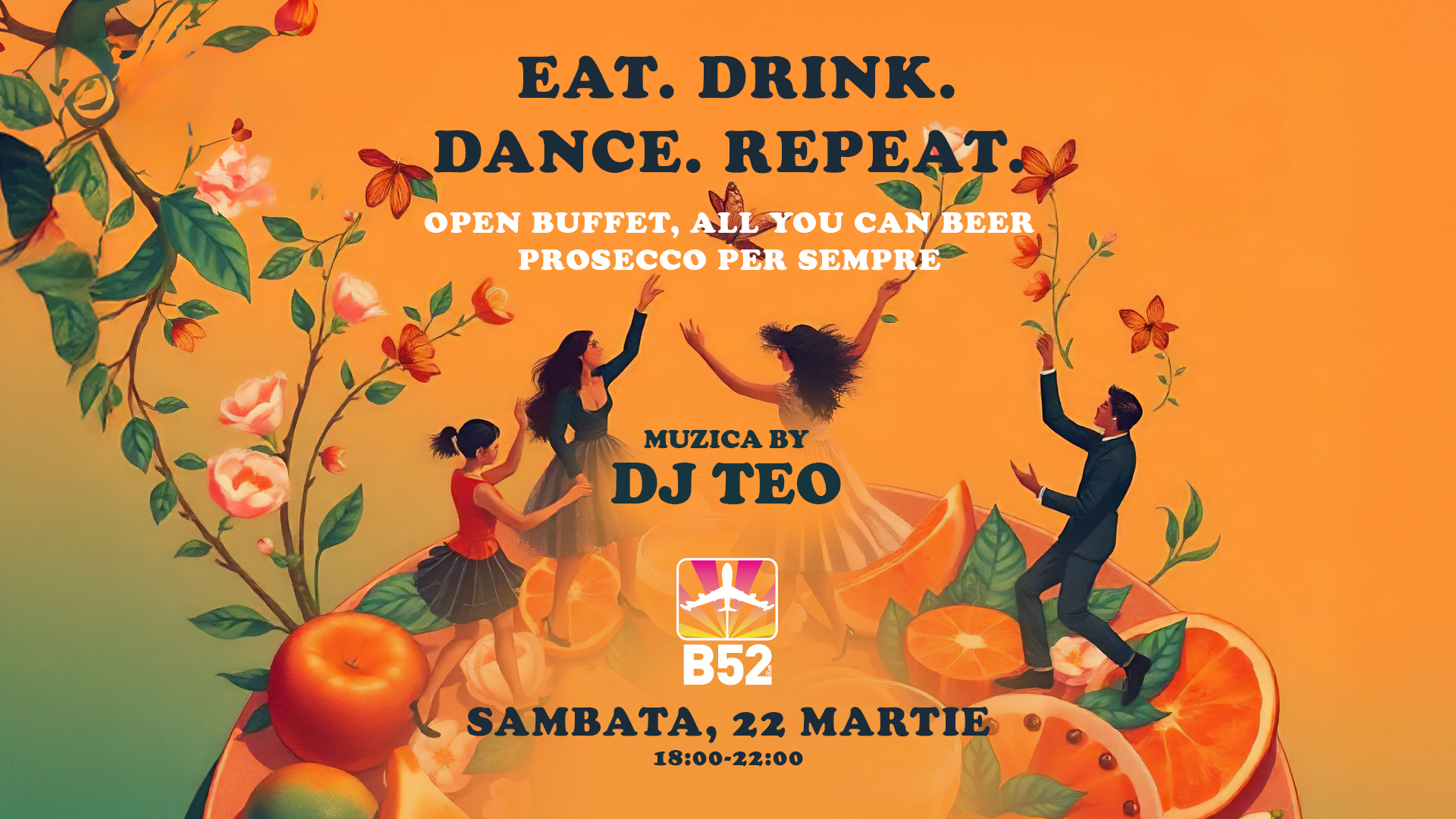 Eat. Drink. Dance. Repeat.: Early Dinner Party la Club B52