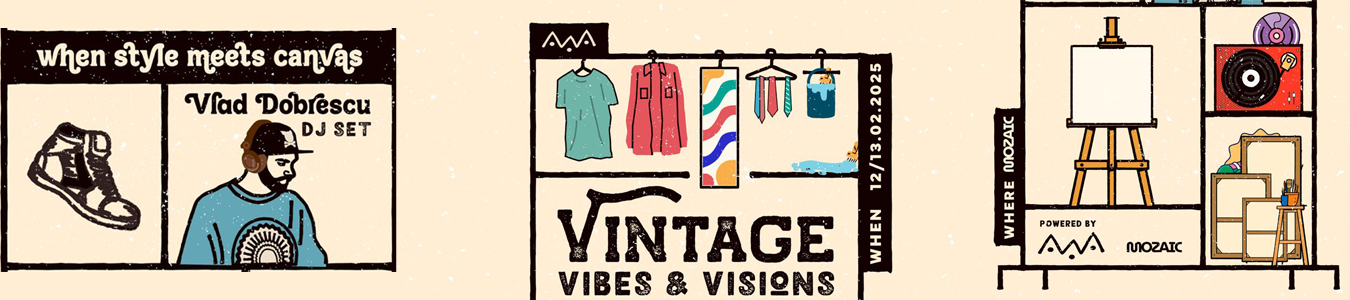 Vintage vibes and visions - Vlad Dobrescu, Eyedrops si Spongeblana, Noiz and Manny G afterparty