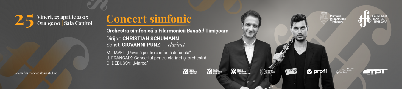 Concert simfonic |  Dirijor: CHRISTIAN SCHUMANN, solist: GIOVANNI PUNZI – clarinet