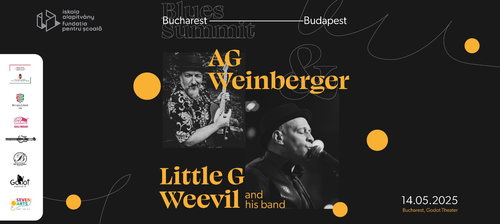 Blues Summit w. AG Weinberger & Little G. Weevil (and band) from Bucharest to Budapest