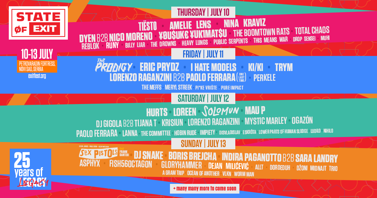 EXIT FESTIVAL 25th Anniversary