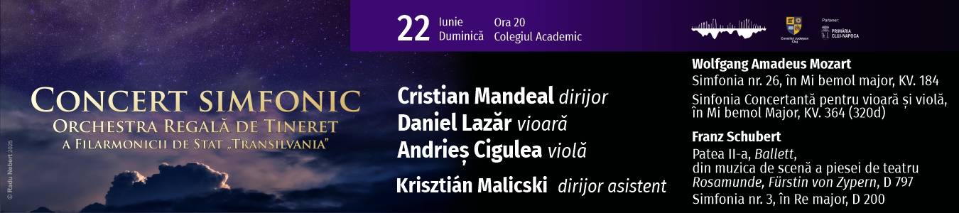 Concert simfonic - Orchestra Regala de Tineret a Filarmonicii de Stat „Transilvania”