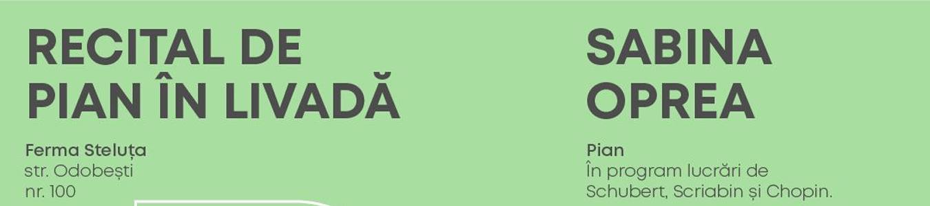 Recital de pian in livada - Sabina Oprea
