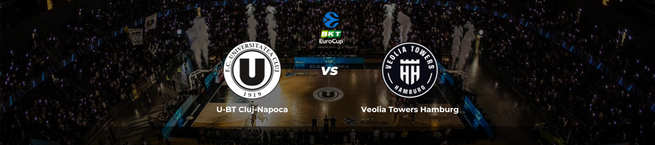 BKT EuroCup: U-BT Cluj-Napoca vs. Veolia Towers Hamburg