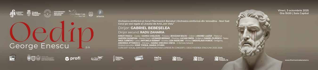 CONCERT VOCAL-SIMFONIC EXTRAORDINAR INAUGURAL (OPERĂ ÎN CONCERT) | DIRIJOR: GABRIEL BEBEȘELEA