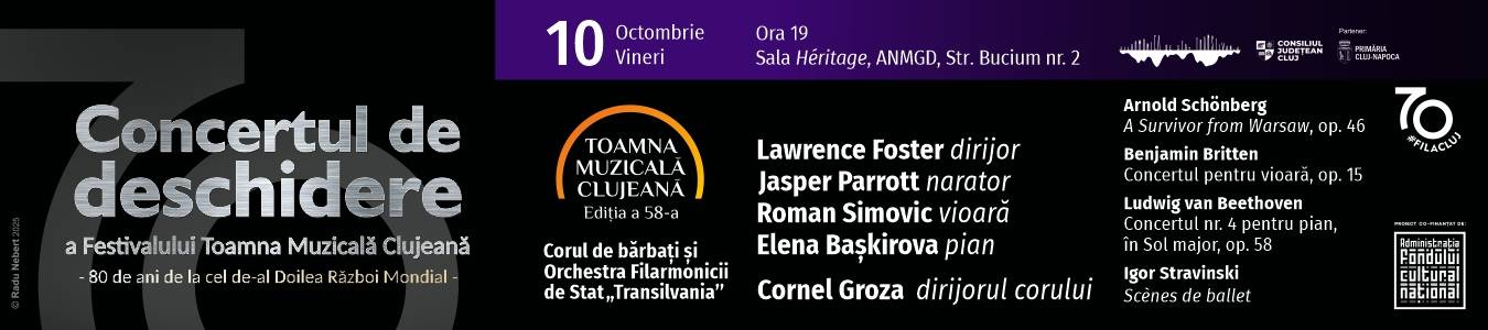 Concert de deschidere a Festivalului Toamna Muzicala Clujeana