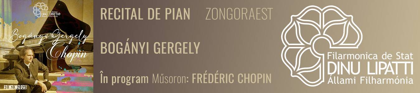 Recital de pian – Bogányi Gergely interpreteaza Chopin 