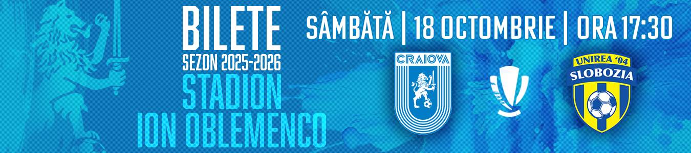 UNIVERSITATEA CRAIOVA  -  AFC UNIREA 04 SLOBOZIA