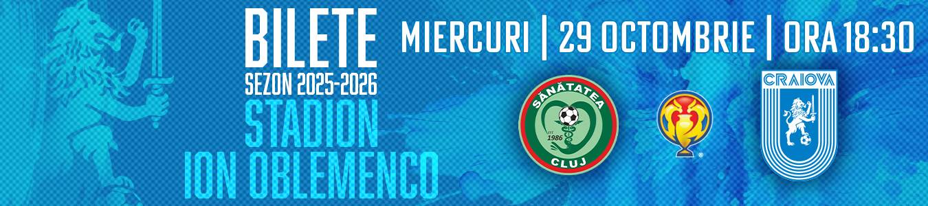 SANATATEA CLUJ - UNIVERSITATEA CRAIOVA