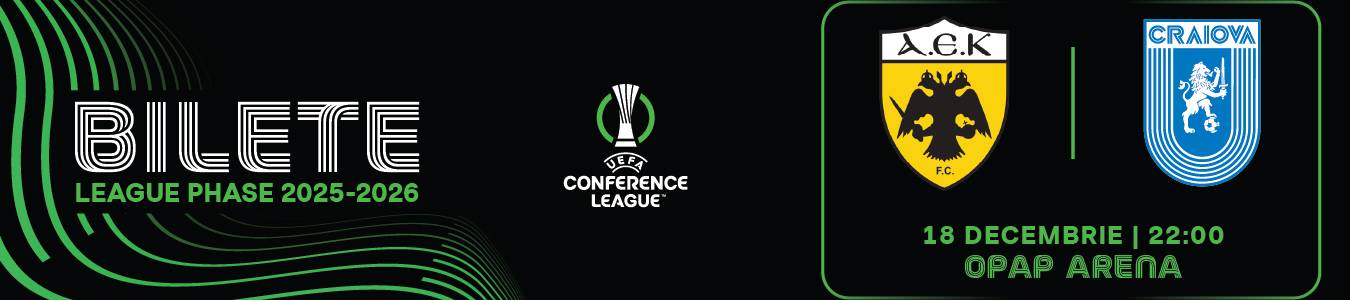 AEK Atena FC - UNIVERSITATEA CRAIOVA