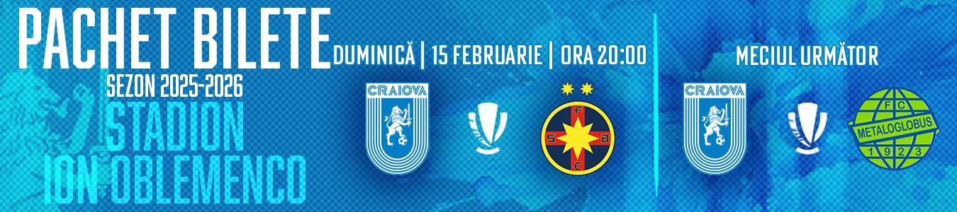 UNIVERSITATEA CRAIOVA -  FCSB/ FC Metaloglobus
