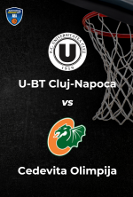 ABA League: U-BT Cluj-Napoca vs. Cedevita Olimpija