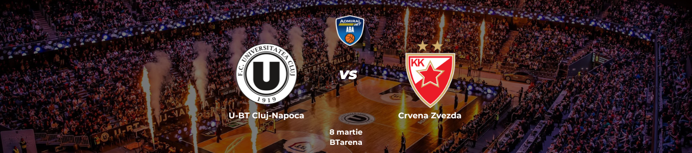 ABA League: U-BT Cluj-Napoca vs. Crvena Zvezda 