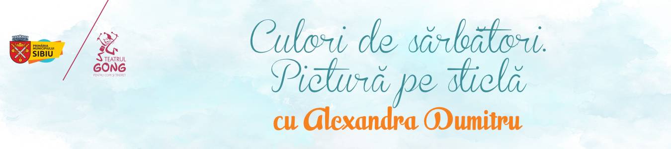 Atelier pentru miniArtiști – Culori de sărbători. Pictură pe sticlă